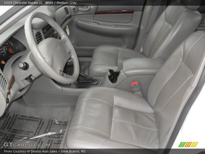 White / Medium Gray 2004 Chevrolet Impala LS