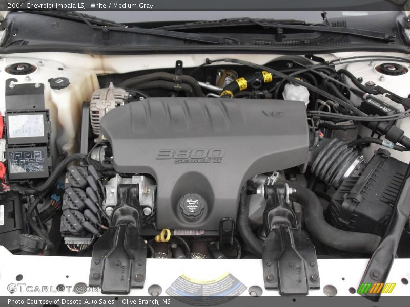 White / Medium Gray 2004 Chevrolet Impala LS