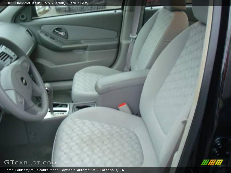 Black / Gray 2005 Chevrolet Malibu LS V6 Sedan