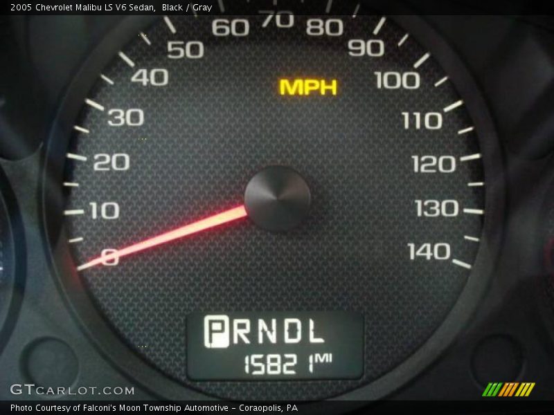 Black / Gray 2005 Chevrolet Malibu LS V6 Sedan