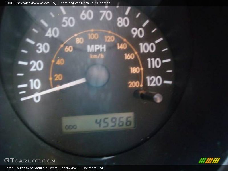 Cosmic Silver Metallic / Charcoal 2008 Chevrolet Aveo Aveo5 LS
