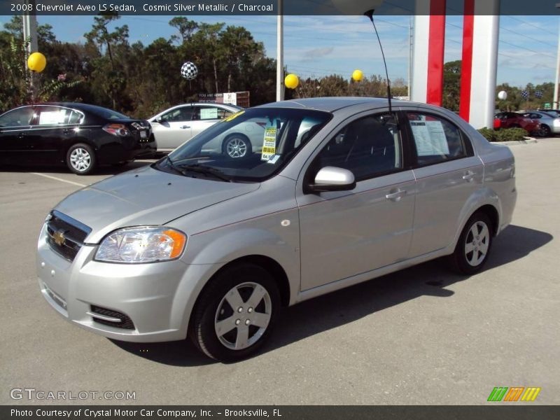 Cosmic Silver Metallic / Charcoal 2008 Chevrolet Aveo LS Sedan