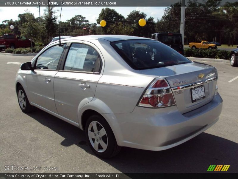 Cosmic Silver Metallic / Charcoal 2008 Chevrolet Aveo LS Sedan