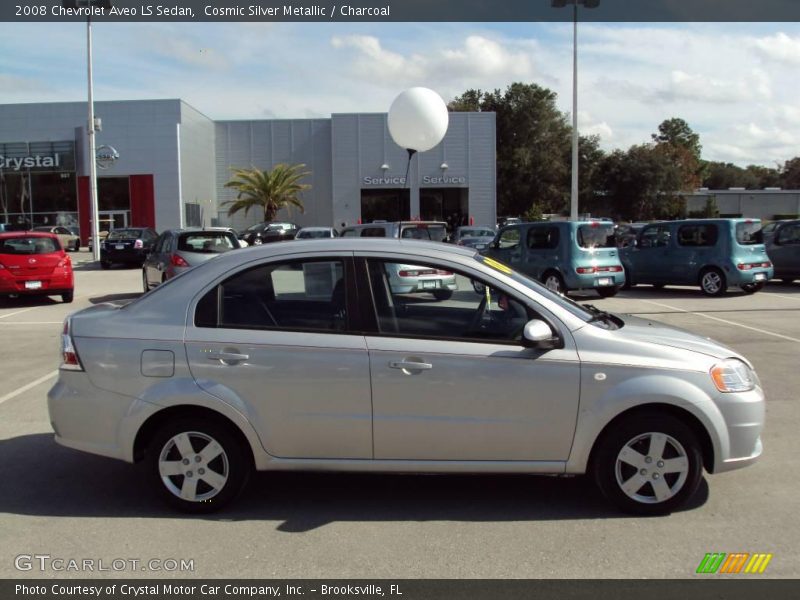 Cosmic Silver Metallic / Charcoal 2008 Chevrolet Aveo LS Sedan