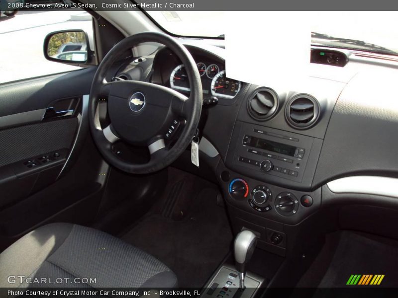 Cosmic Silver Metallic / Charcoal 2008 Chevrolet Aveo LS Sedan