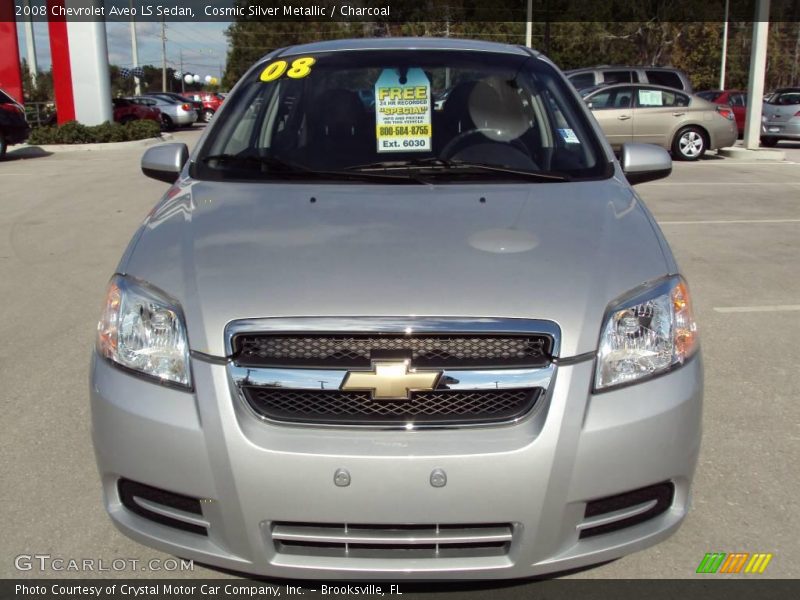Cosmic Silver Metallic / Charcoal 2008 Chevrolet Aveo LS Sedan