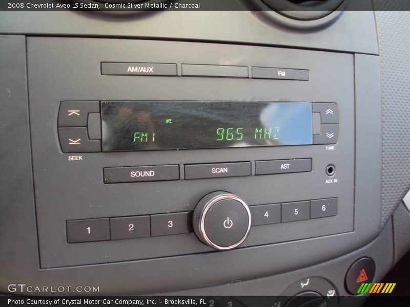 Cosmic Silver Metallic / Charcoal 2008 Chevrolet Aveo LS Sedan