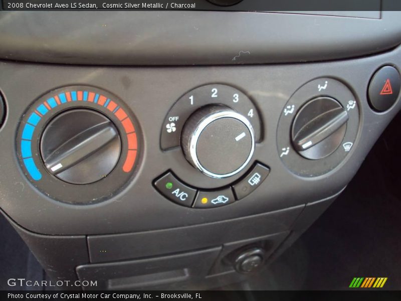 Cosmic Silver Metallic / Charcoal 2008 Chevrolet Aveo LS Sedan