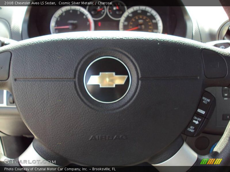 Cosmic Silver Metallic / Charcoal 2008 Chevrolet Aveo LS Sedan