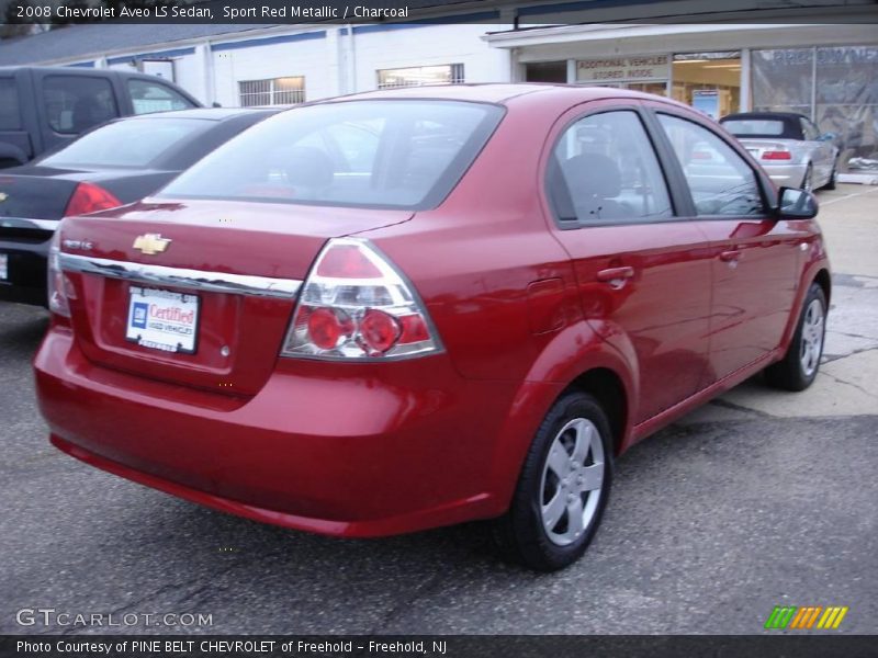 Sport Red Metallic / Charcoal 2008 Chevrolet Aveo LS Sedan