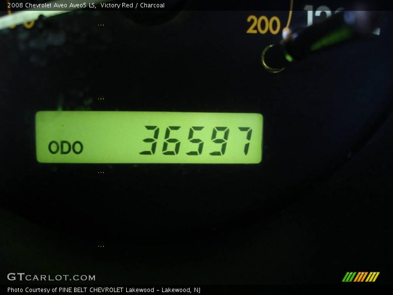 Victory Red / Charcoal 2008 Chevrolet Aveo Aveo5 LS
