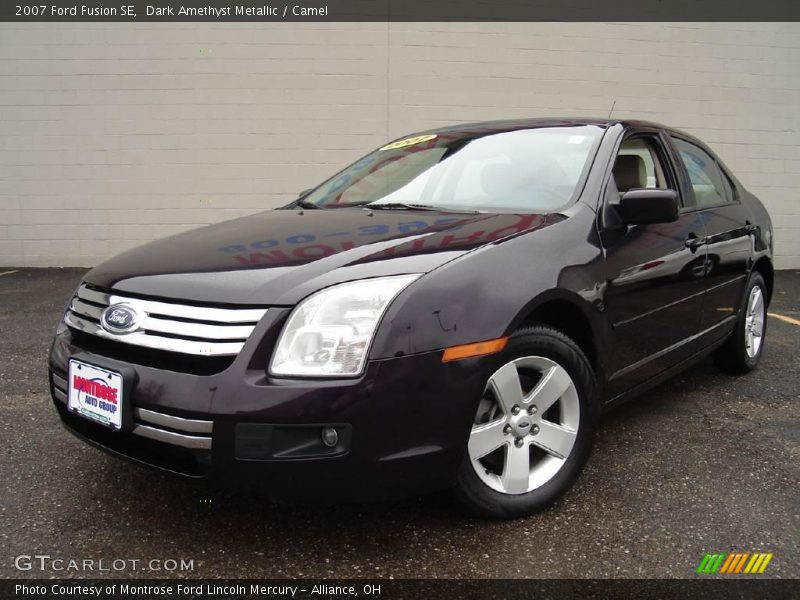 Dark Amethyst Metallic / Camel 2007 Ford Fusion SE