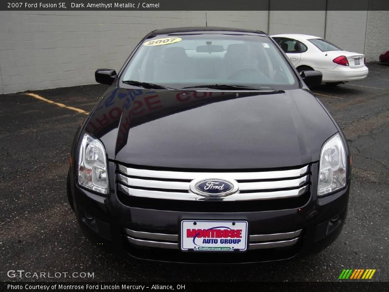 Dark Amethyst Metallic / Camel 2007 Ford Fusion SE