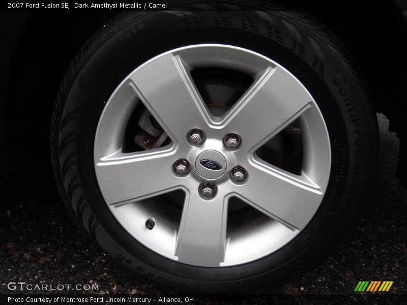 Dark Amethyst Metallic / Camel 2007 Ford Fusion SE