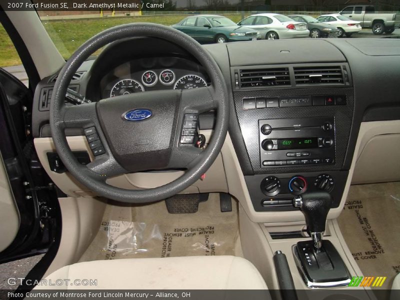 Dark Amethyst Metallic / Camel 2007 Ford Fusion SE
