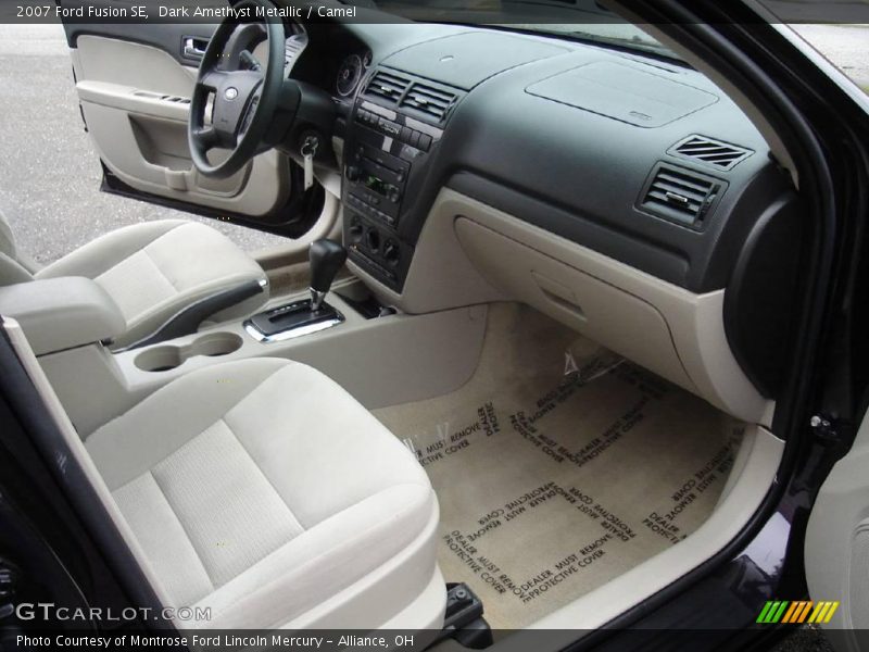 Dark Amethyst Metallic / Camel 2007 Ford Fusion SE