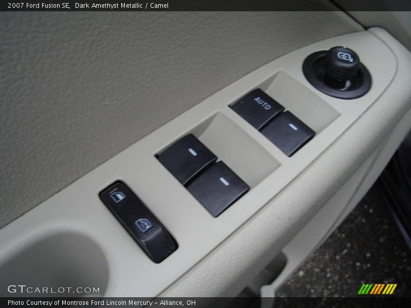 Dark Amethyst Metallic / Camel 2007 Ford Fusion SE