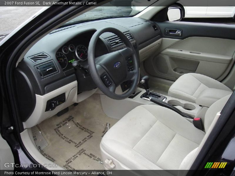 Dark Amethyst Metallic / Camel 2007 Ford Fusion SE