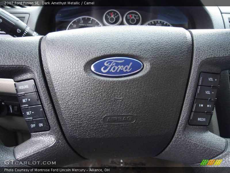 Dark Amethyst Metallic / Camel 2007 Ford Fusion SE