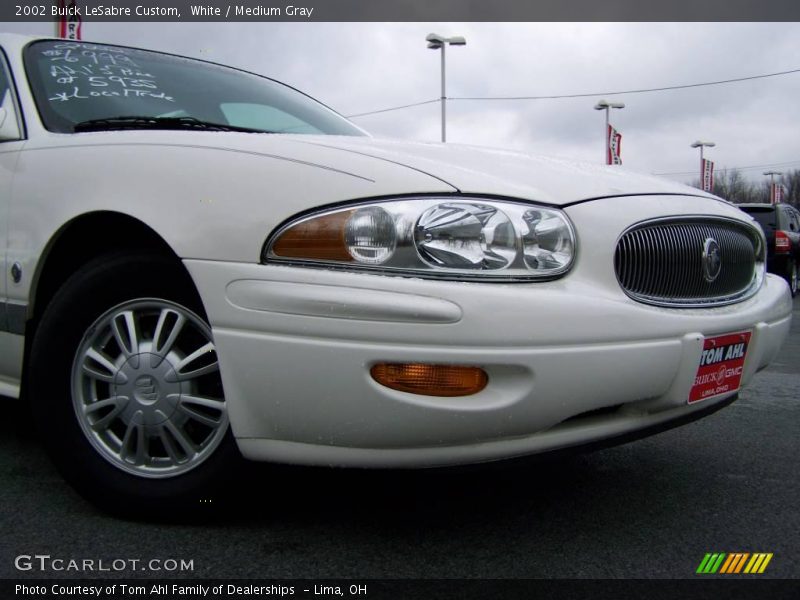 White / Medium Gray 2002 Buick LeSabre Custom