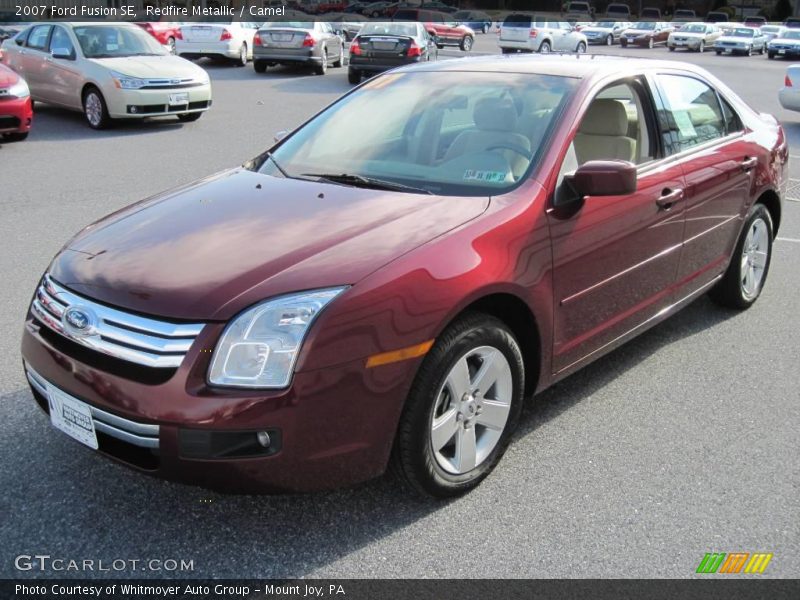 Redfire Metallic / Camel 2007 Ford Fusion SE