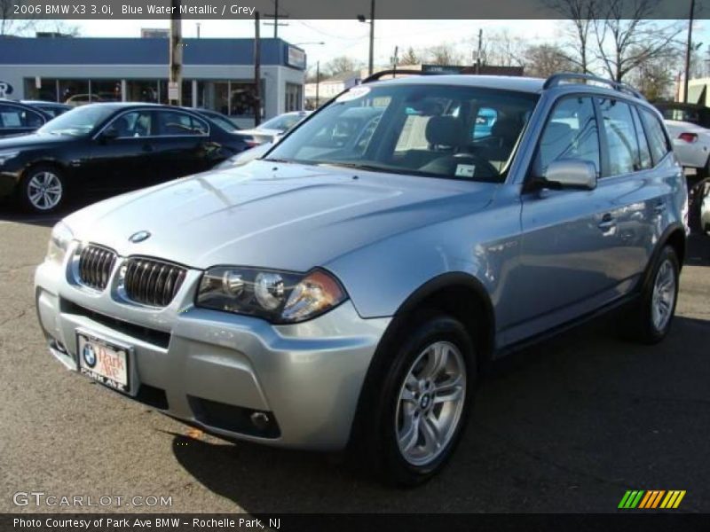 Blue Water Metallic / Grey 2006 BMW X3 3.0i