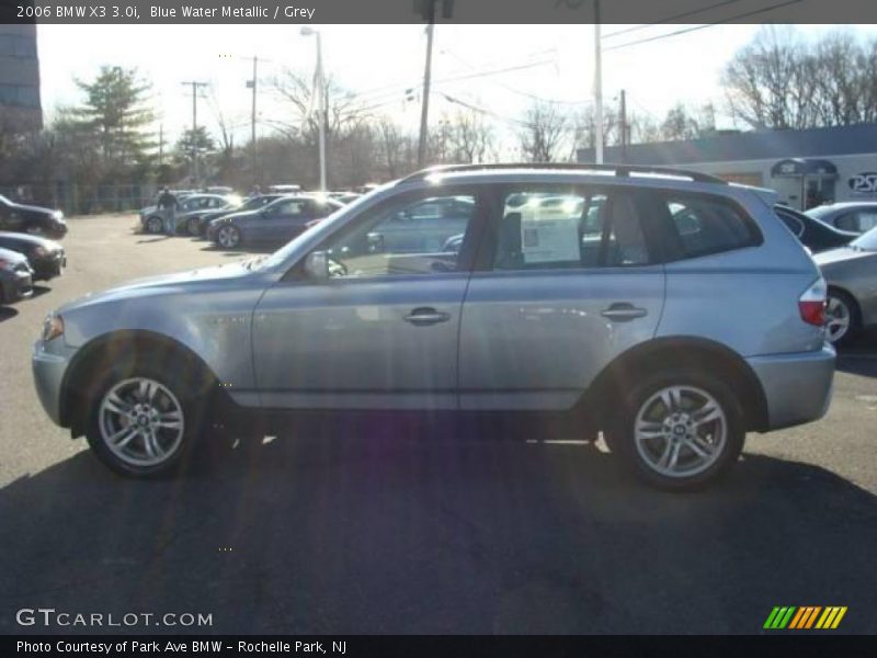 Blue Water Metallic / Grey 2006 BMW X3 3.0i
