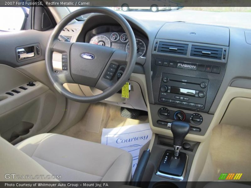 Redfire Metallic / Camel 2007 Ford Fusion SE