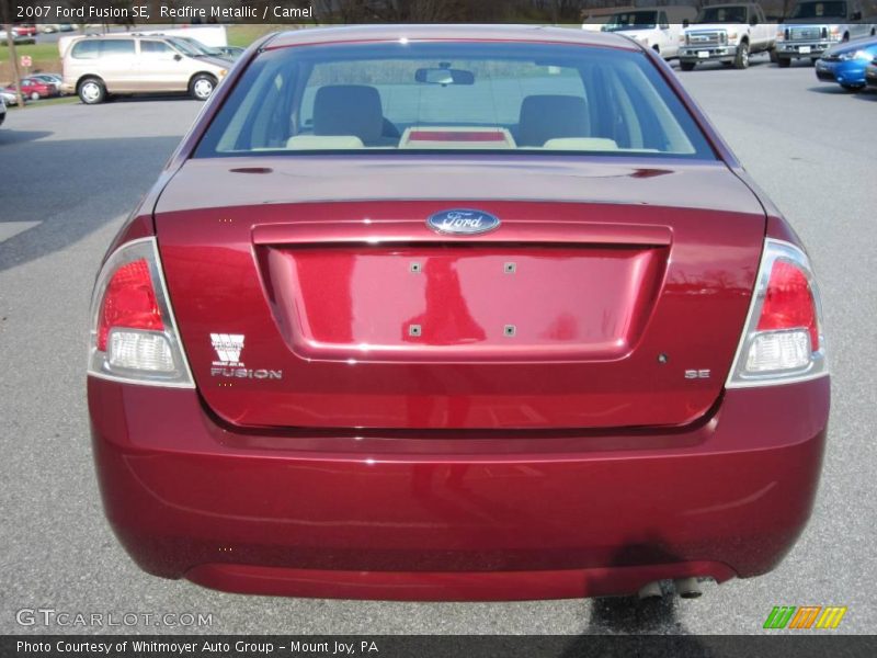 Redfire Metallic / Camel 2007 Ford Fusion SE