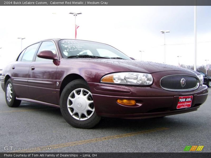 Cabernet Red Metallic / Medium Gray 2004 Buick LeSabre Custom