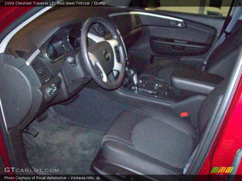 Red Jewel Tintcoat / Ebony 2009 Chevrolet Traverse LT