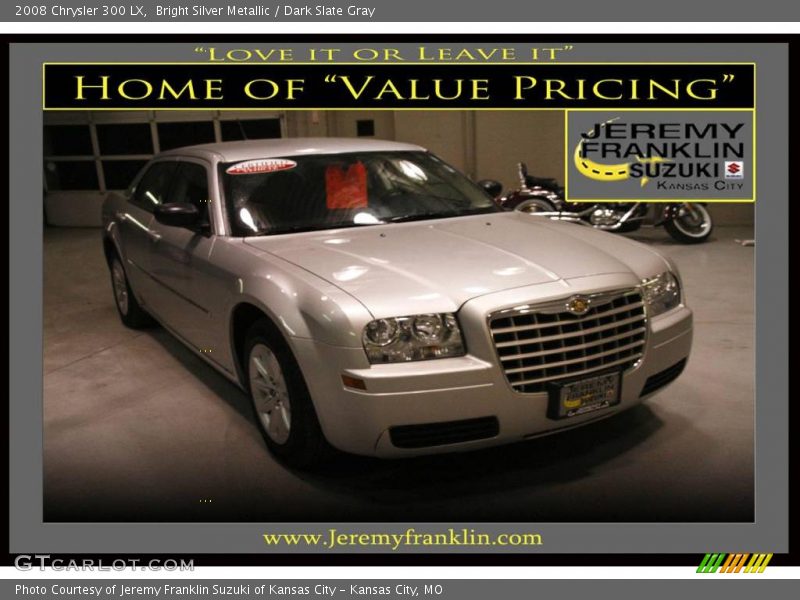 Bright Silver Metallic / Dark Slate Gray 2008 Chrysler 300 LX