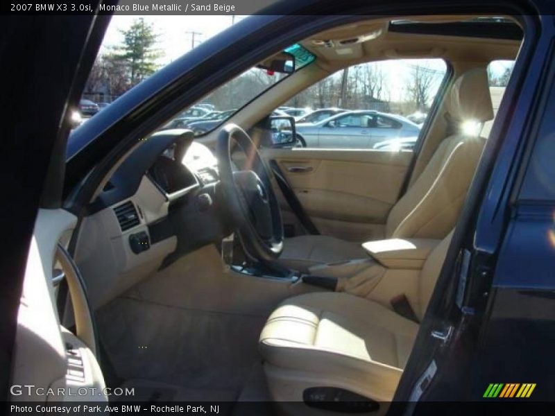 Monaco Blue Metallic / Sand Beige 2007 BMW X3 3.0si