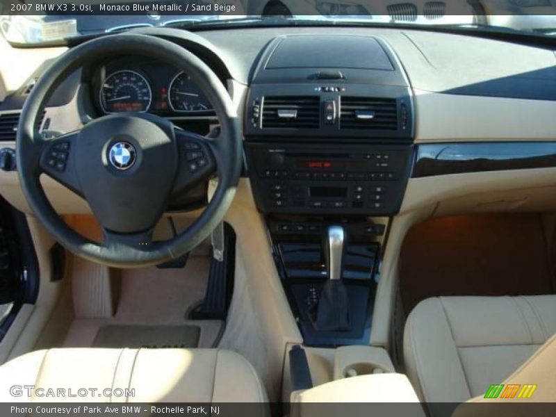 Monaco Blue Metallic / Sand Beige 2007 BMW X3 3.0si