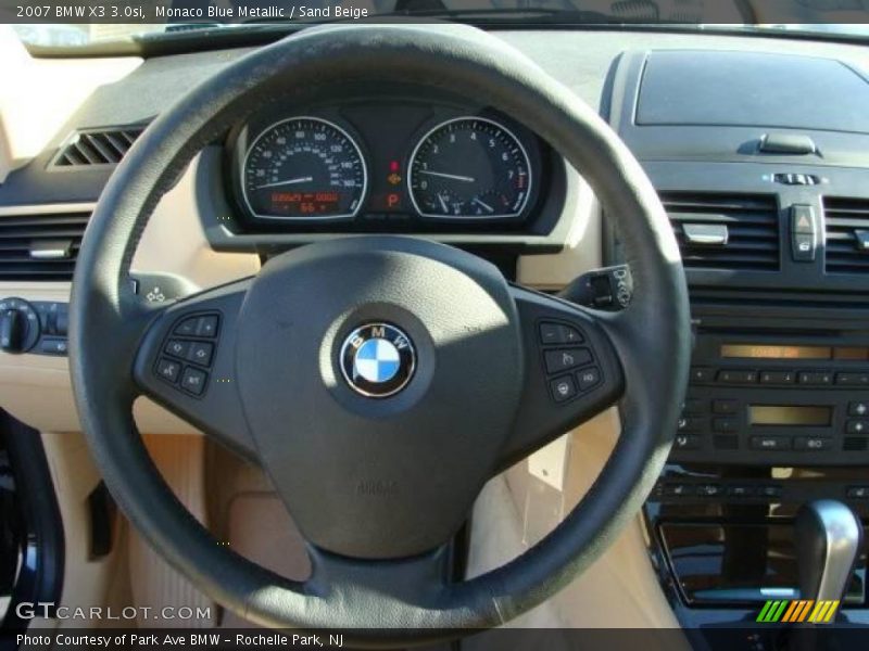 Monaco Blue Metallic / Sand Beige 2007 BMW X3 3.0si