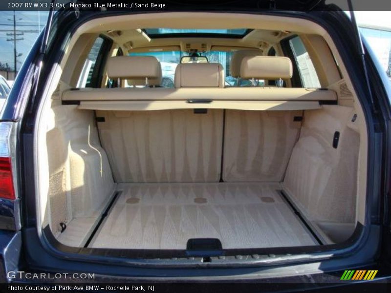 Monaco Blue Metallic / Sand Beige 2007 BMW X3 3.0si