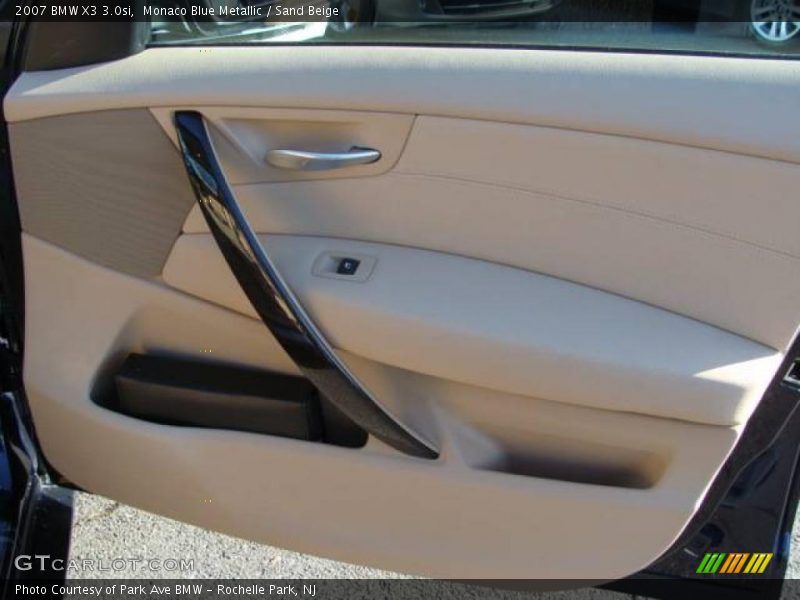 Monaco Blue Metallic / Sand Beige 2007 BMW X3 3.0si
