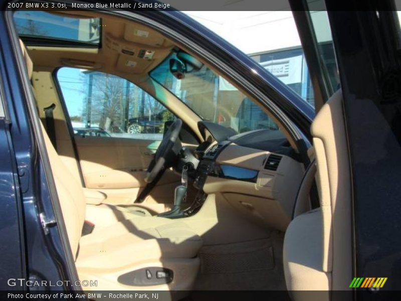 Monaco Blue Metallic / Sand Beige 2007 BMW X3 3.0si