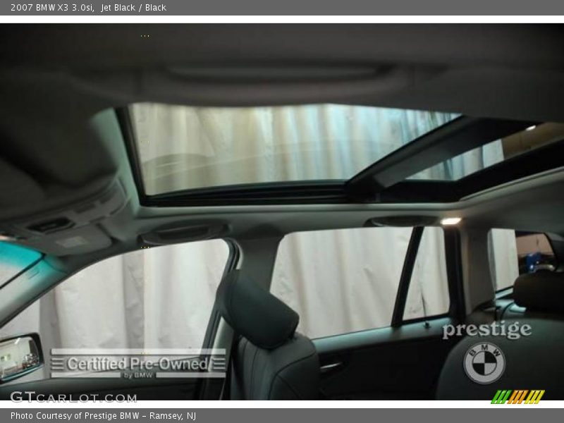 Jet Black / Black 2007 BMW X3 3.0si