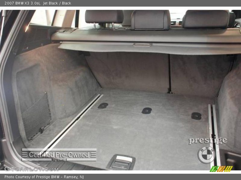 Jet Black / Black 2007 BMW X3 3.0si