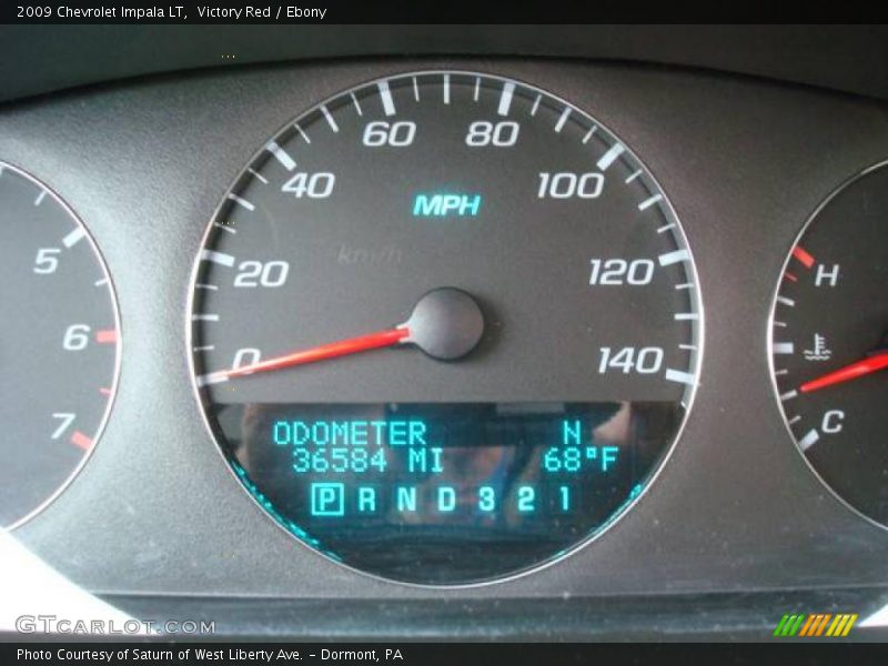Victory Red / Ebony 2009 Chevrolet Impala LT