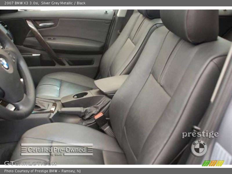 Silver Grey Metallic / Black 2007 BMW X3 3.0si