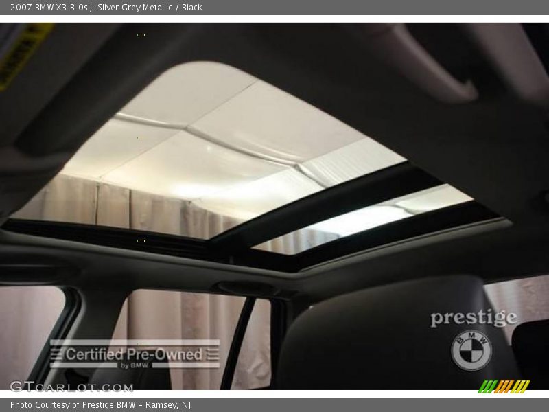 Silver Grey Metallic / Black 2007 BMW X3 3.0si
