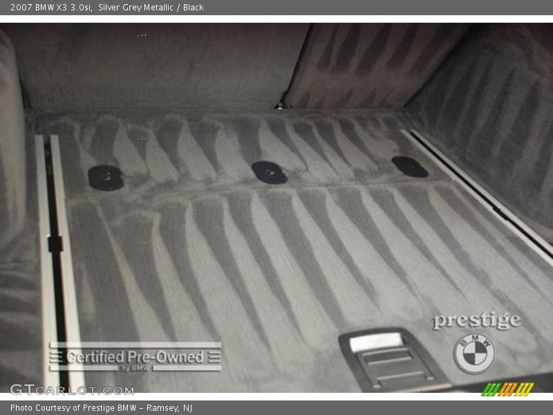 Silver Grey Metallic / Black 2007 BMW X3 3.0si