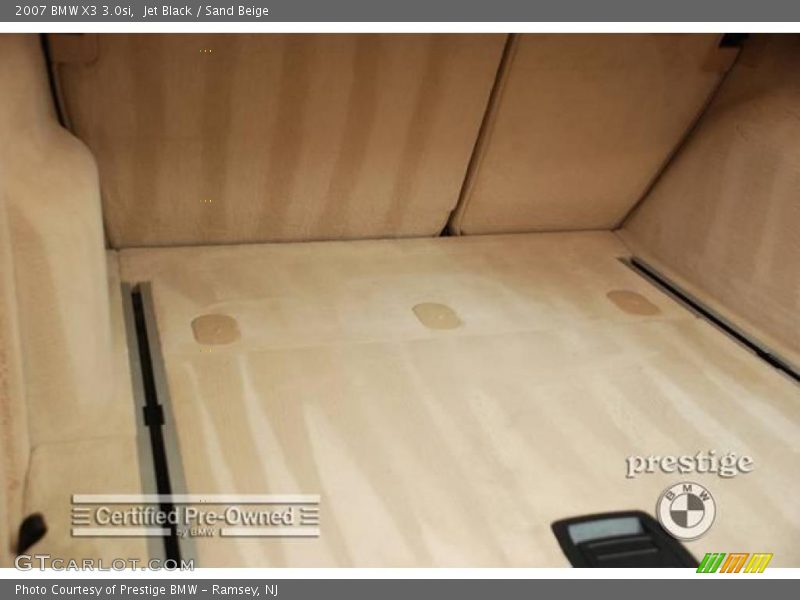Jet Black / Sand Beige 2007 BMW X3 3.0si