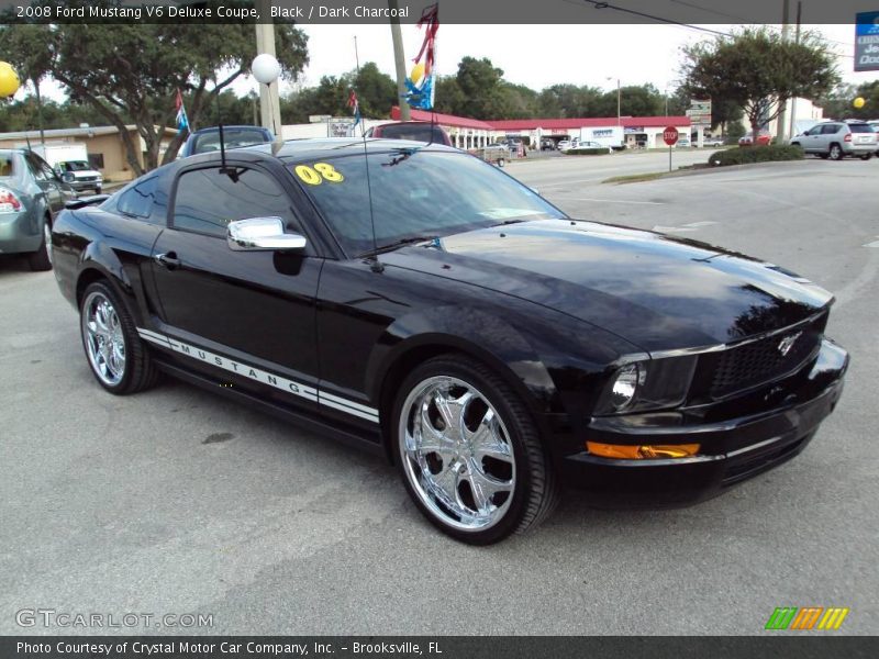 Black / Dark Charcoal 2008 Ford Mustang V6 Deluxe Coupe