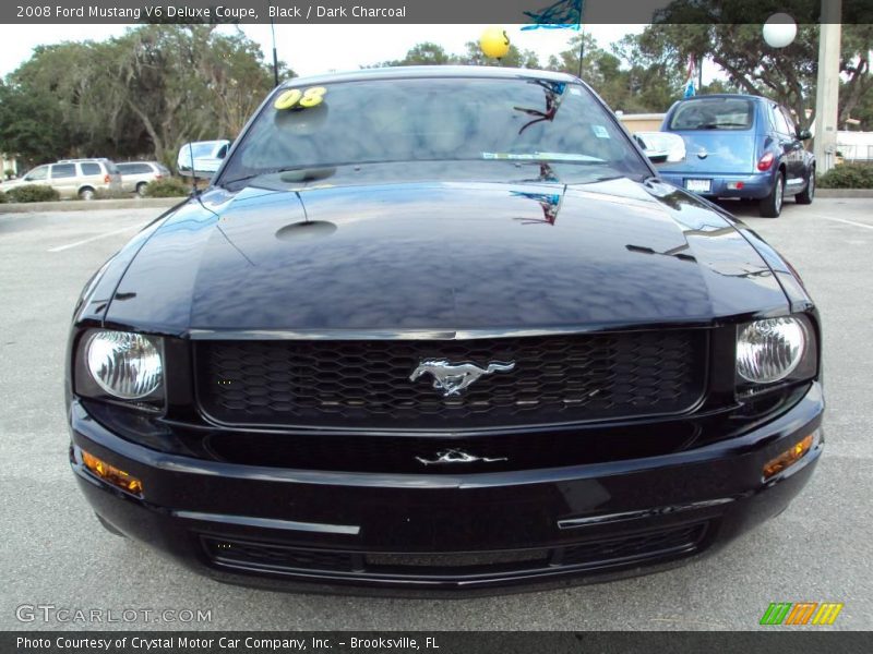 Black / Dark Charcoal 2008 Ford Mustang V6 Deluxe Coupe