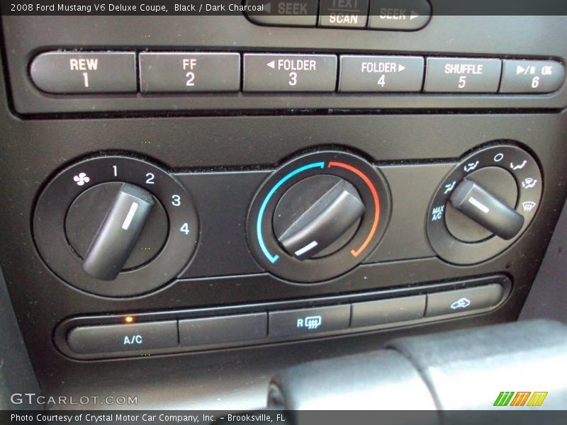 Black / Dark Charcoal 2008 Ford Mustang V6 Deluxe Coupe