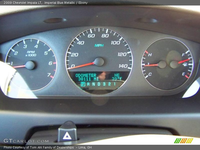 Imperial Blue Metallic / Ebony 2009 Chevrolet Impala LT