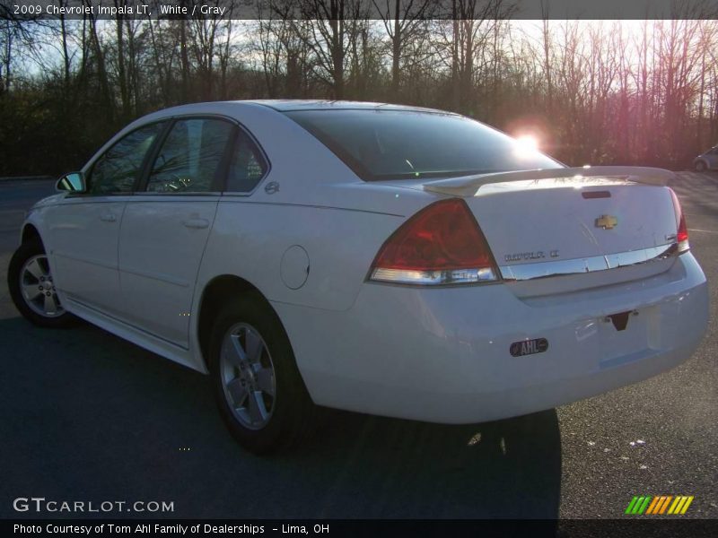 White / Gray 2009 Chevrolet Impala LT